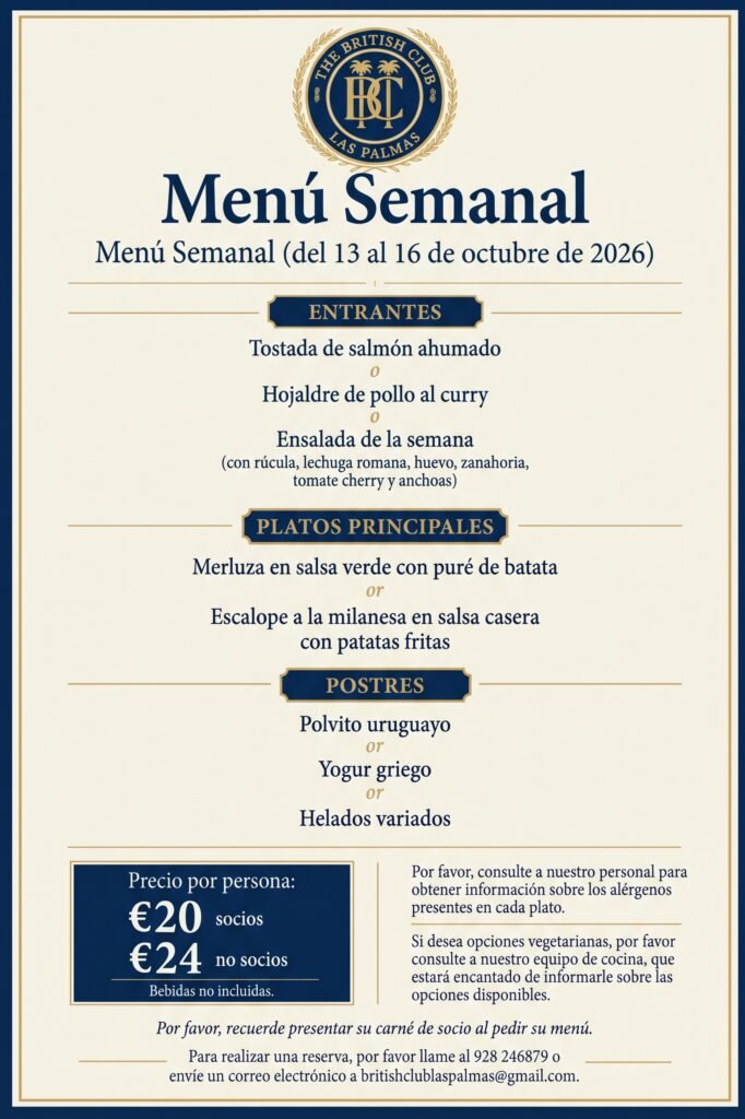 TBC weekly menu 13-16 oct ES